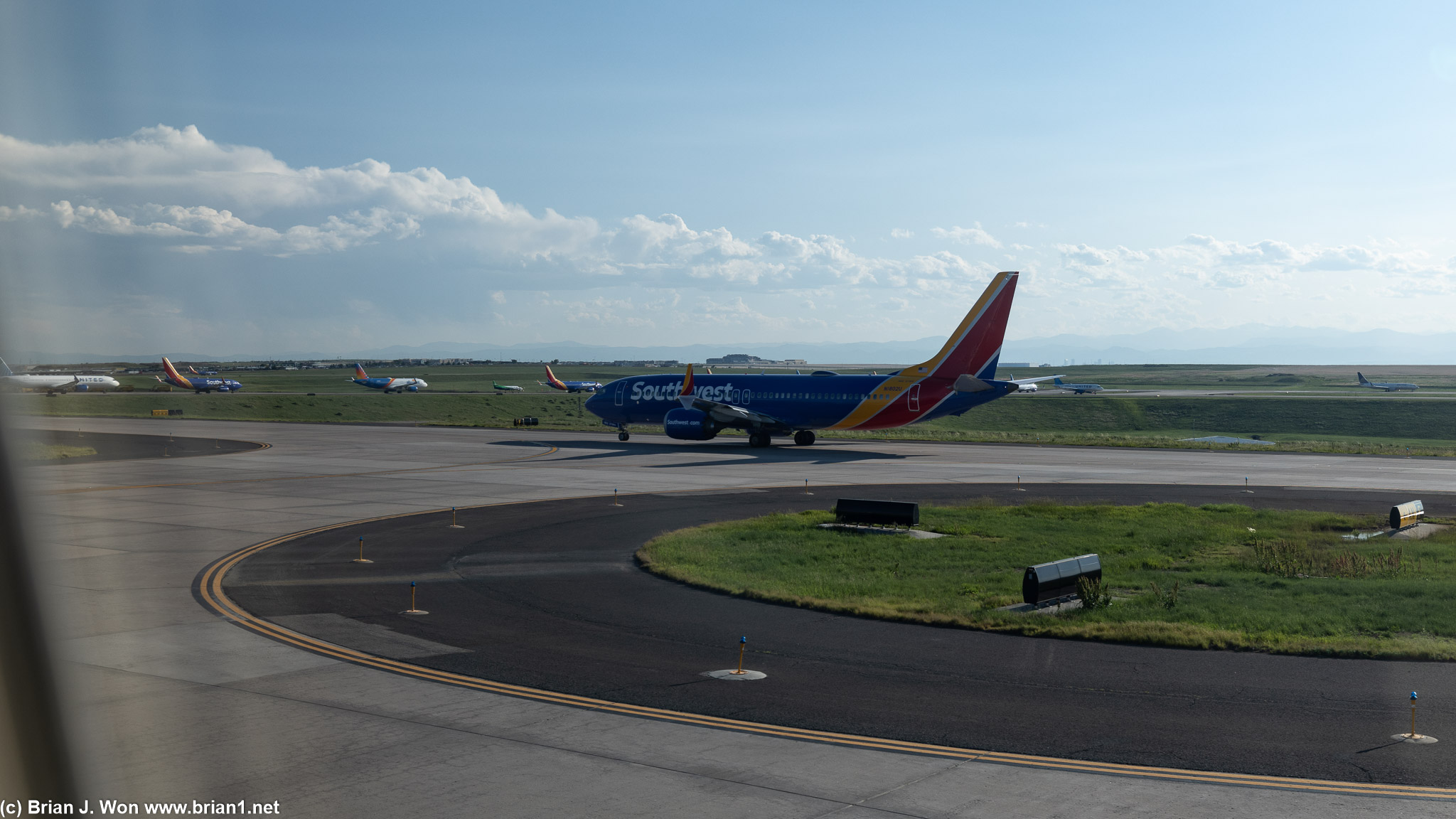 We bypassed at least a dozen aircraft waiting to take off and lfited off straight from a different runway. o_0