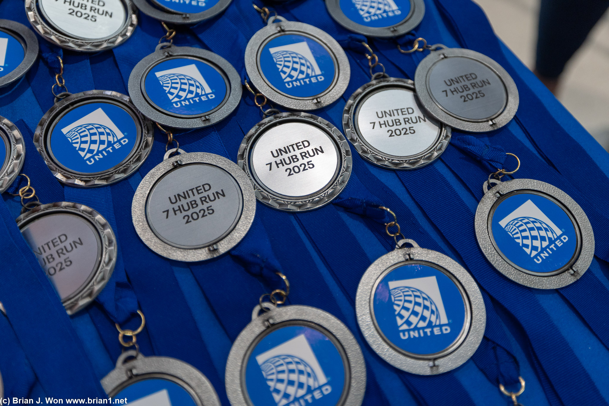 United made medals for the hub run-- did not expect this!