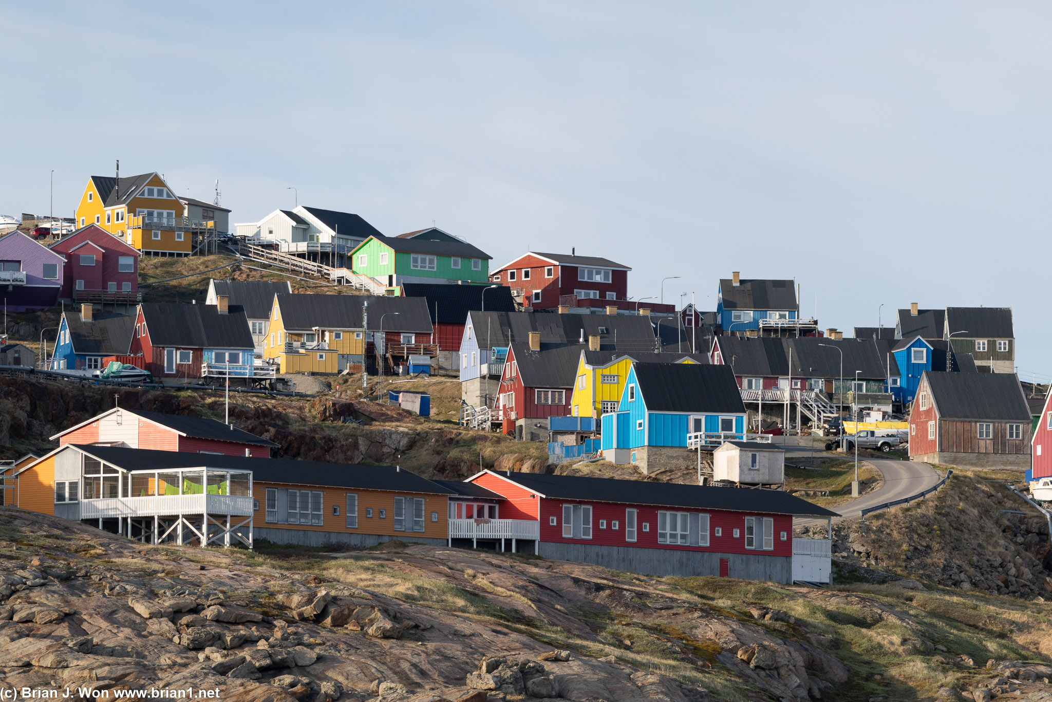 Colorful houses.