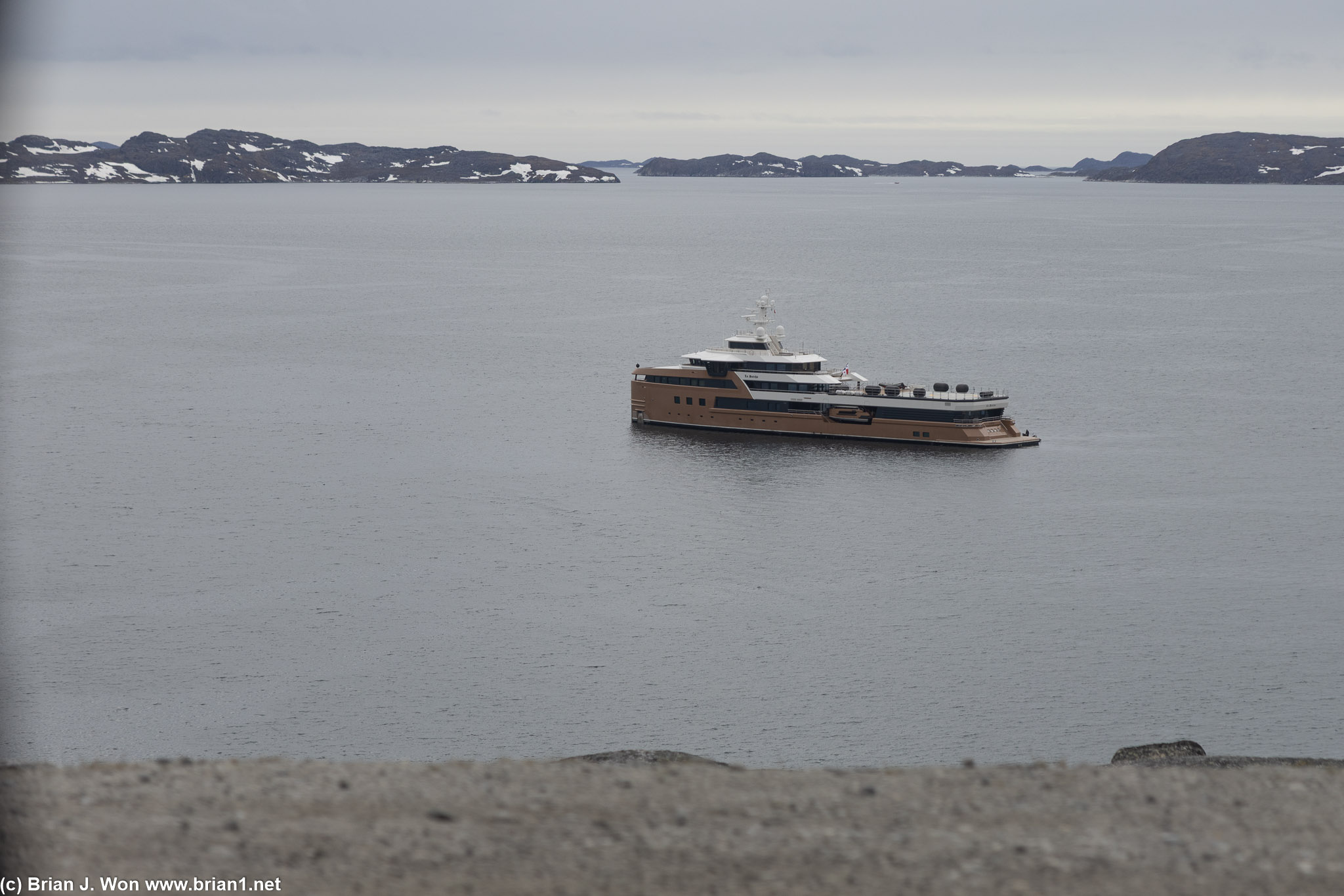 Someone's expensive superyacht.
