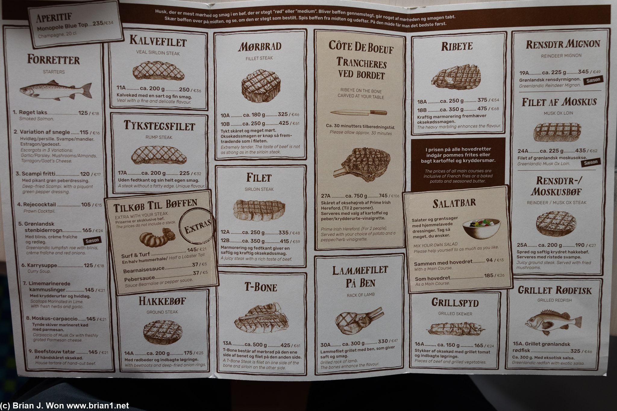Menu.
