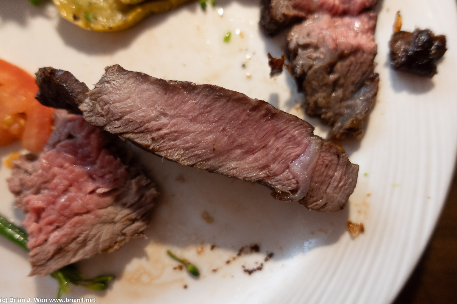 I prefer my ribeye more rare than this.