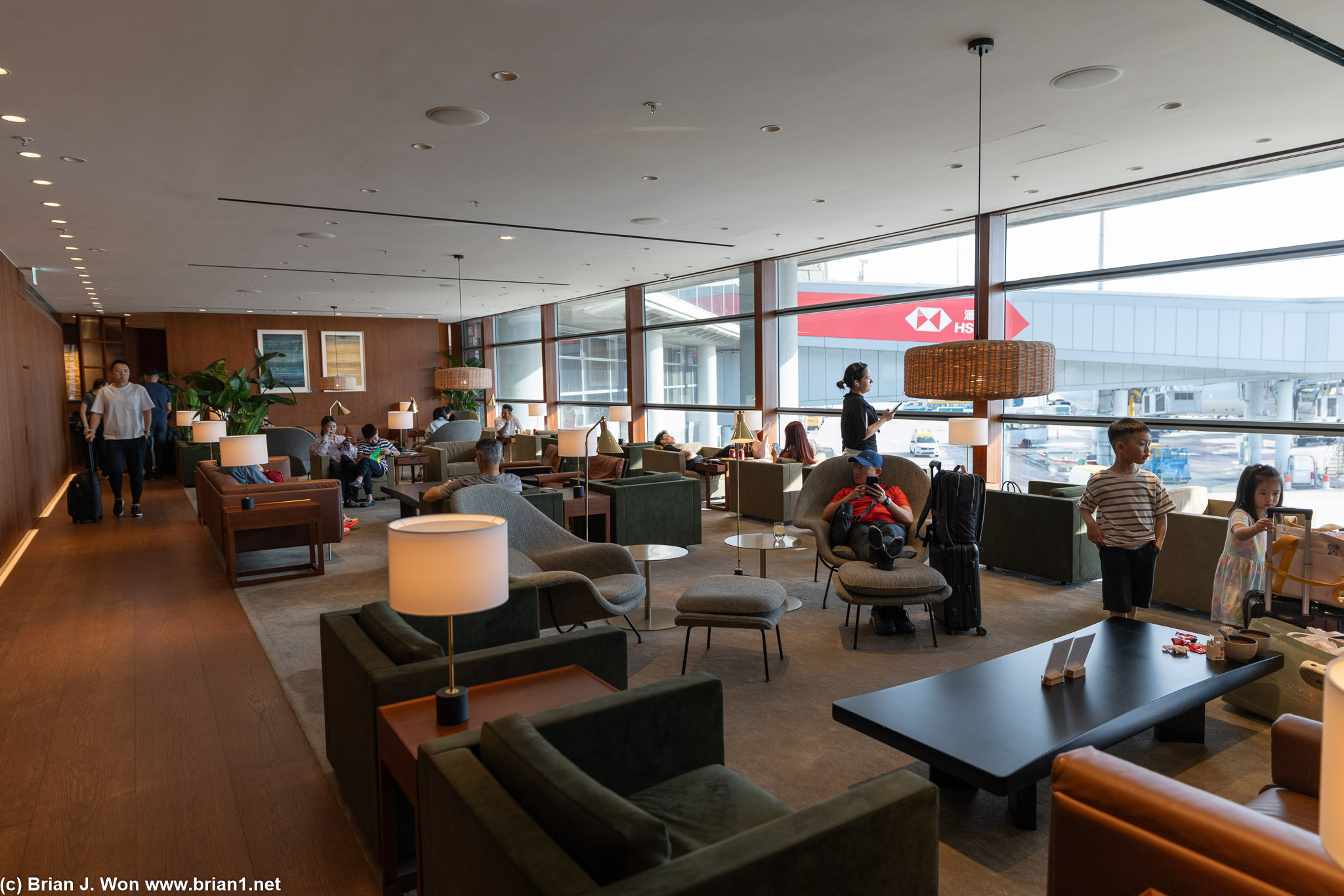 One of many seating areas inside The Bridge - it's a massive lounge.