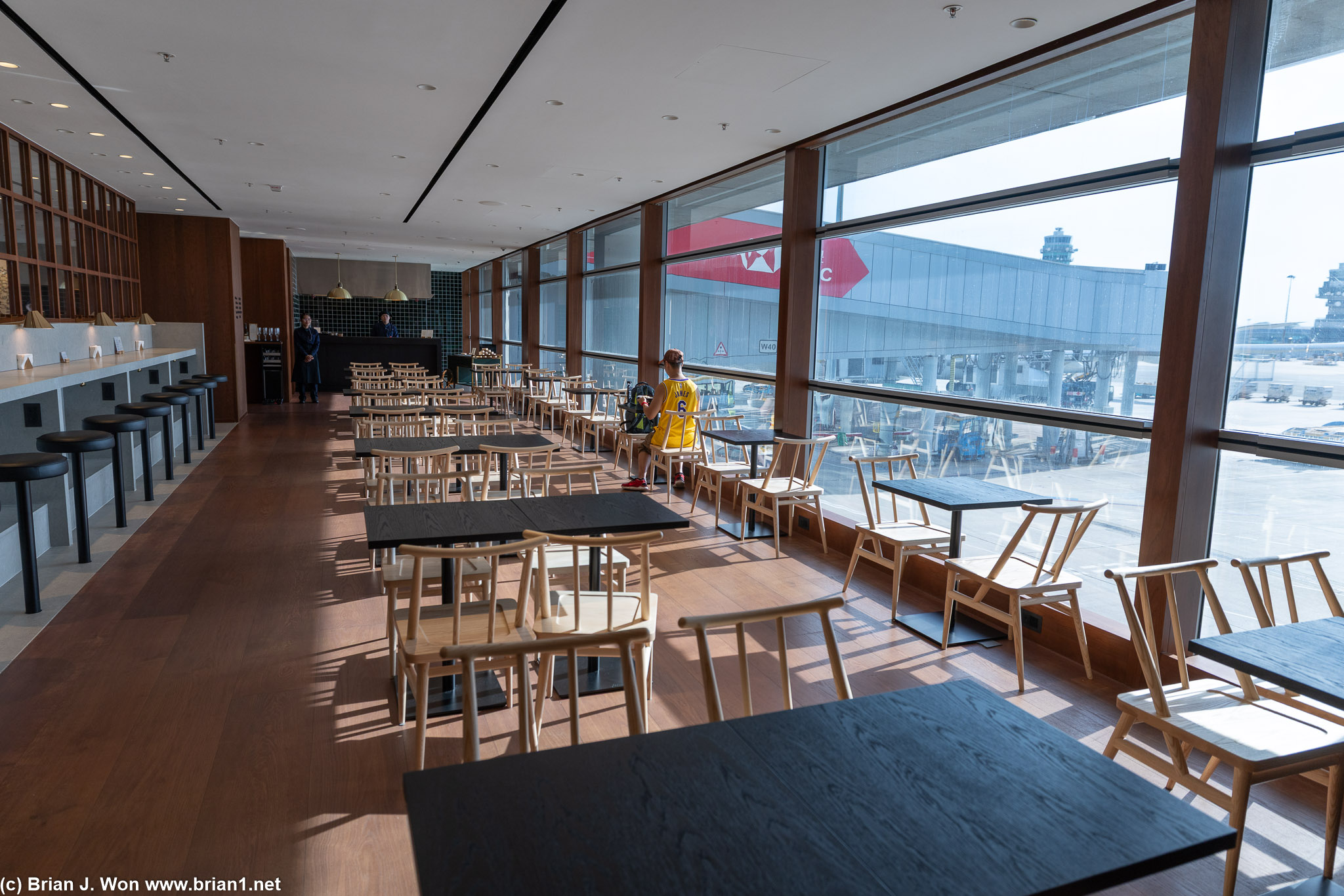 One of many seating areas inside The Bridge - it's a massive lounge.