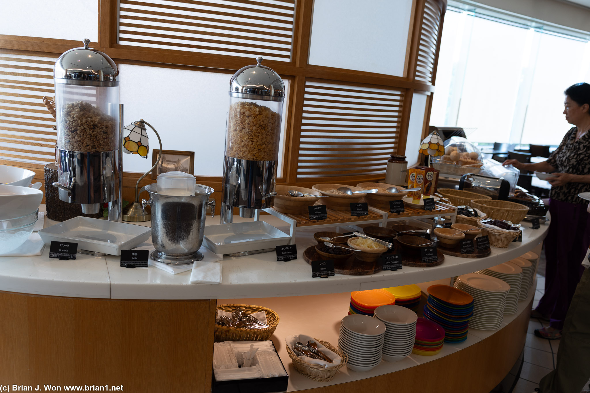 Buffet at the Hilton Narita Airport.