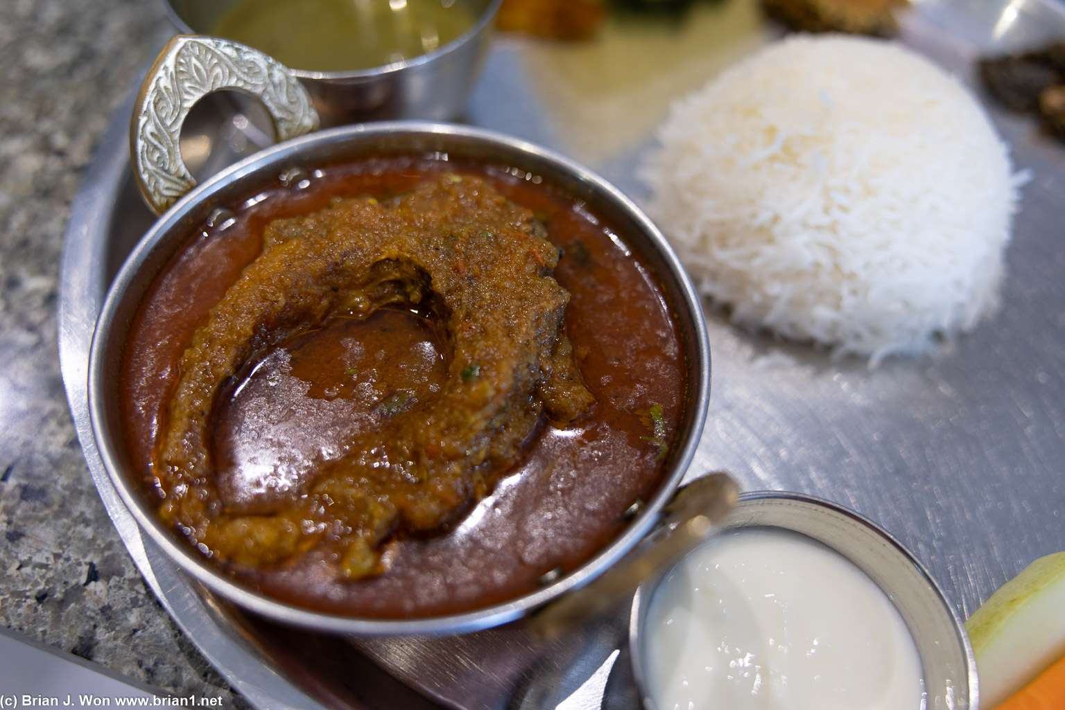 Fish for lunch at Thulo Thakal.