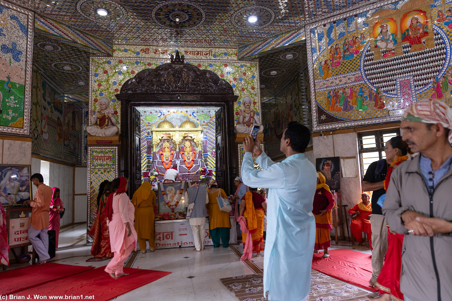 Inside Radha Krishna Temple.