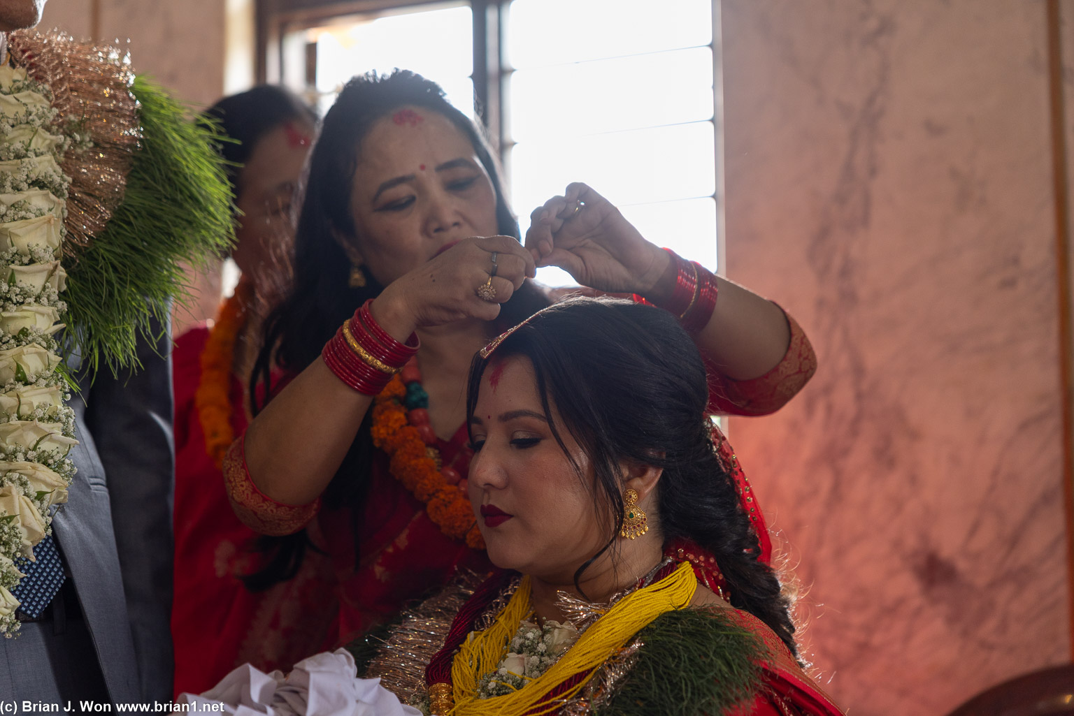 Wedding rituals continue.