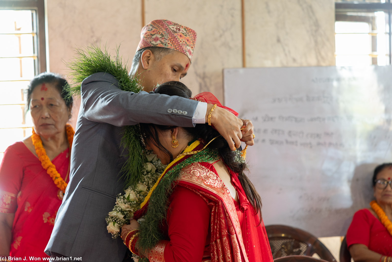 Wedding rituals continue.