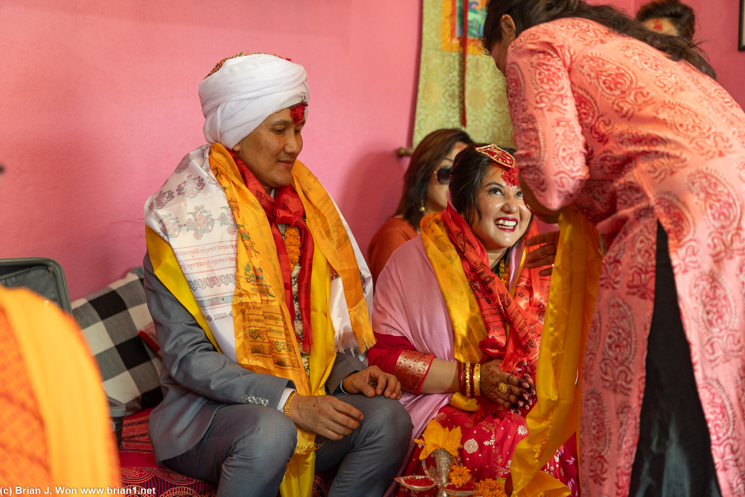 Wedding rituals continue.