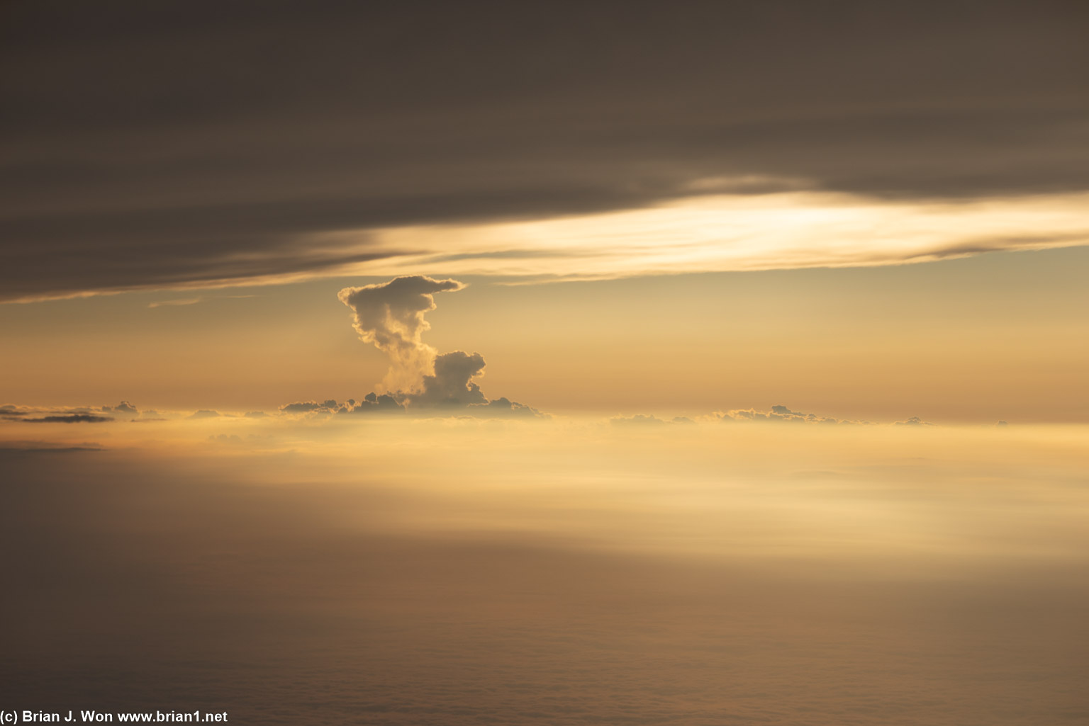 Recent storms mean some cool clouds.