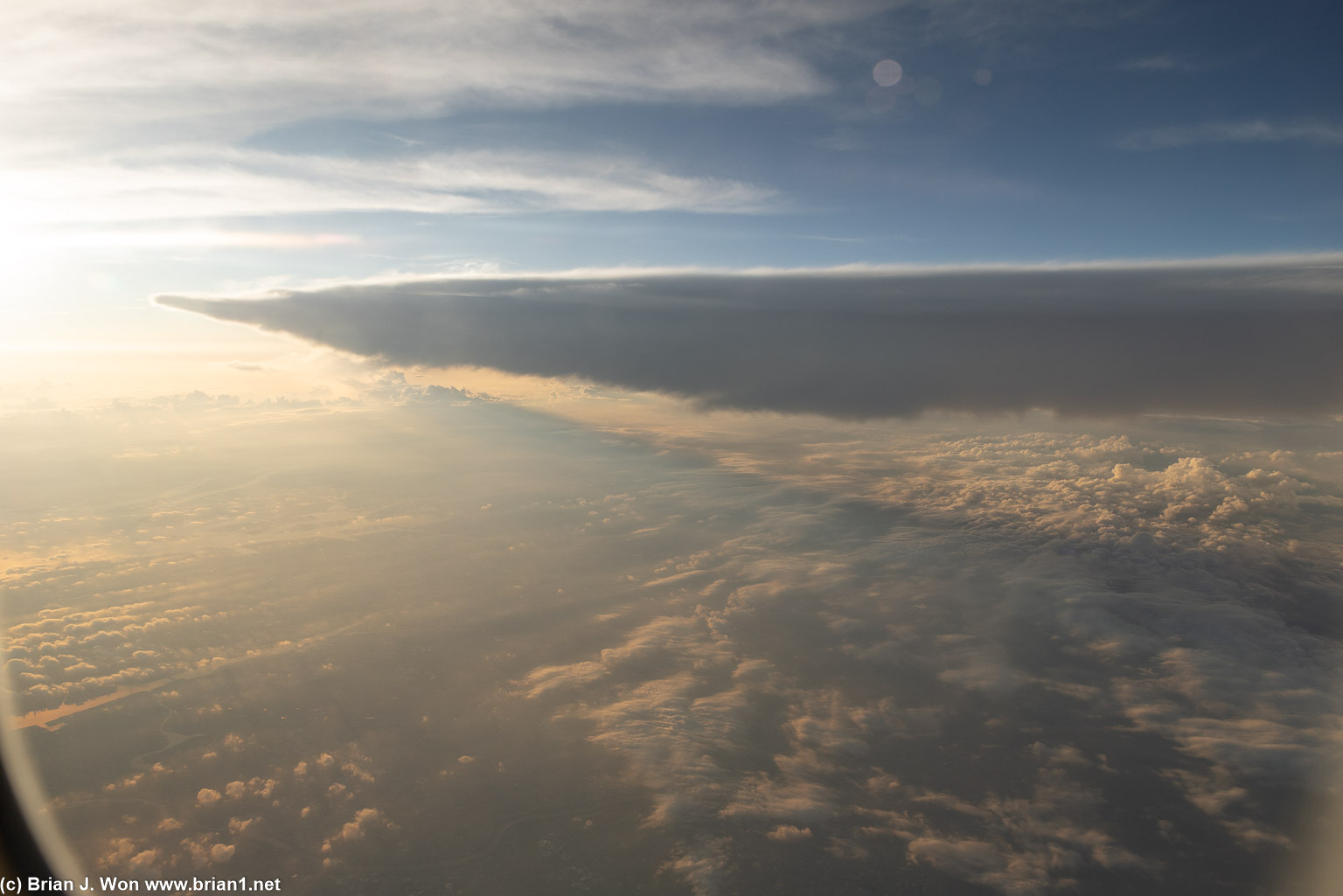 Big cloud fronts.