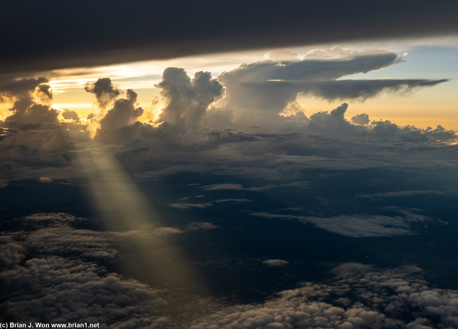 Sunrays.