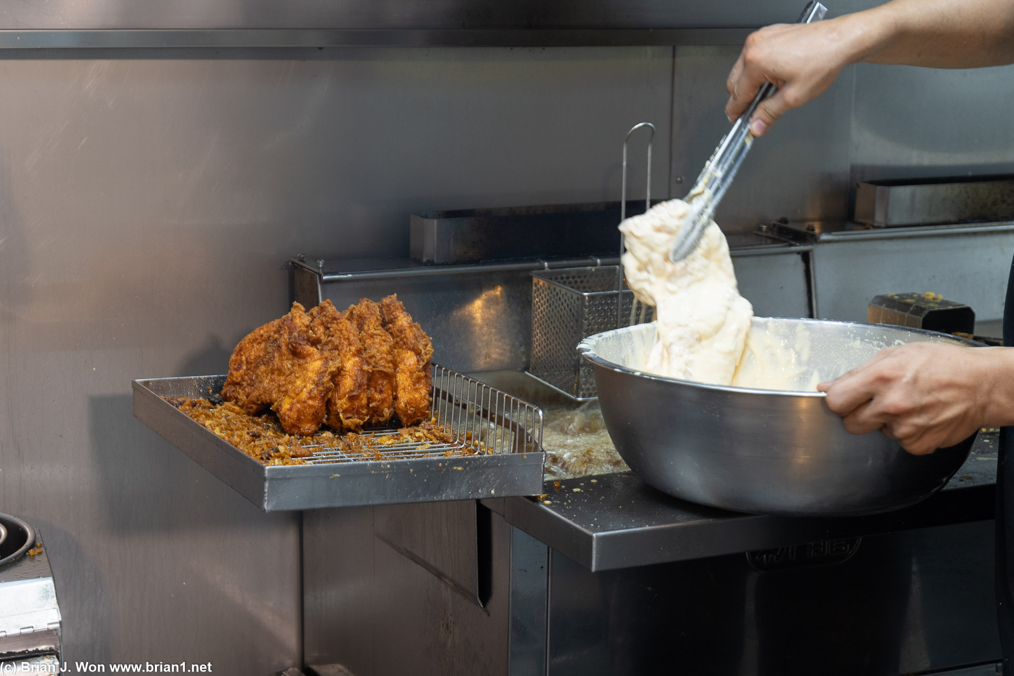 Famous for massive chicken cutlets.
