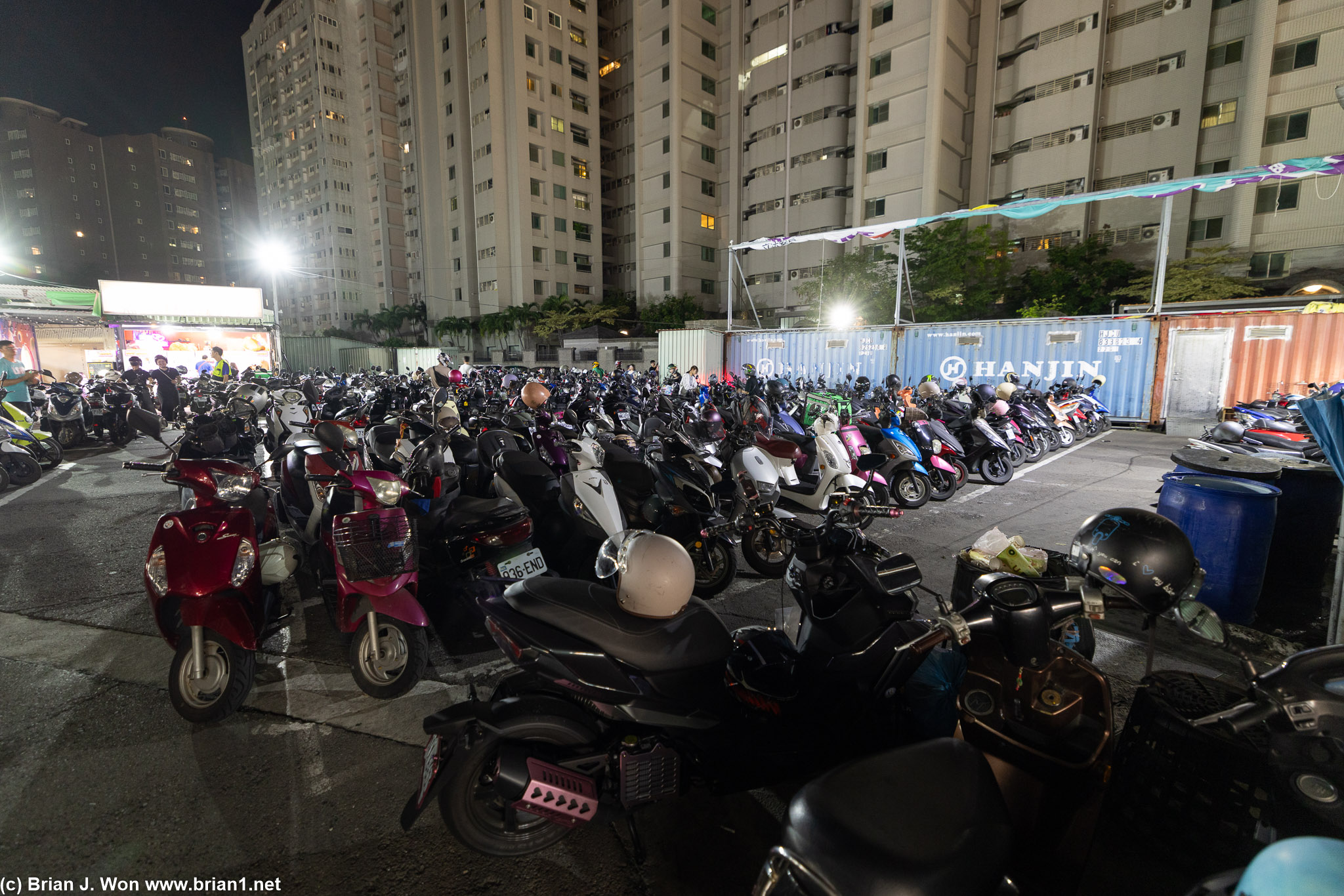 Scooter parking.