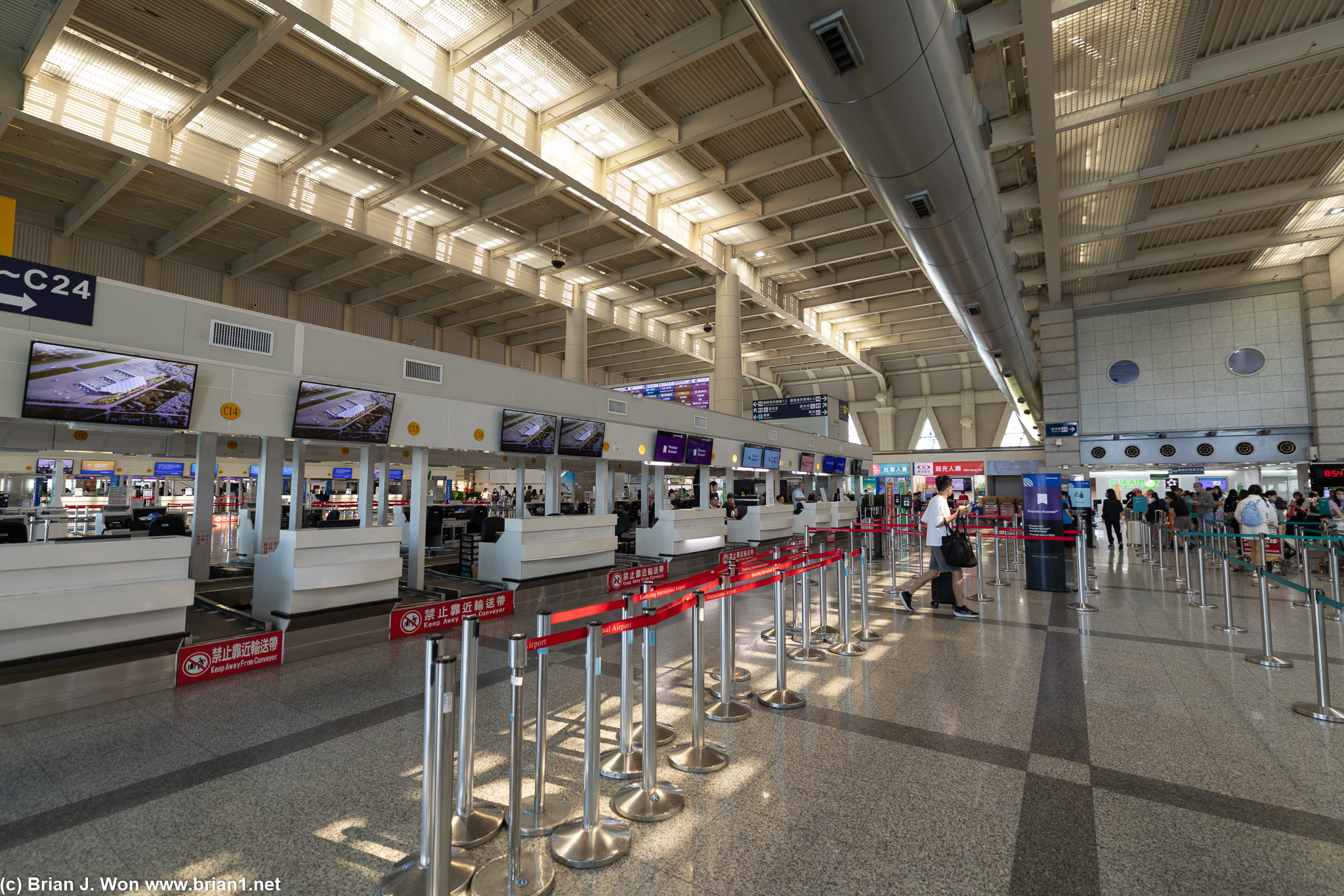 Ticketing area at Kaohsiung International Airport.