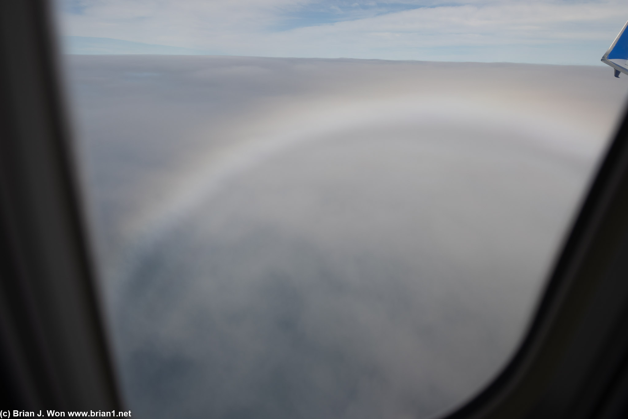 Not sure this is properly called a pilot's glory, given we can't see the shadow of the airplane.