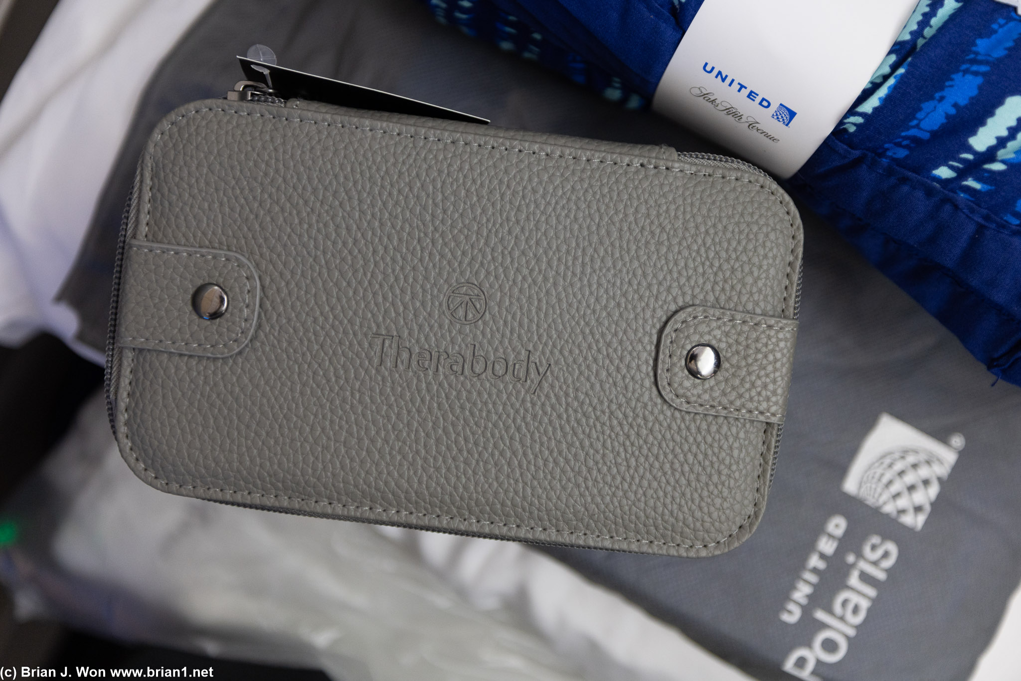 Therabody amenity kits in grey, rectangular cases now?