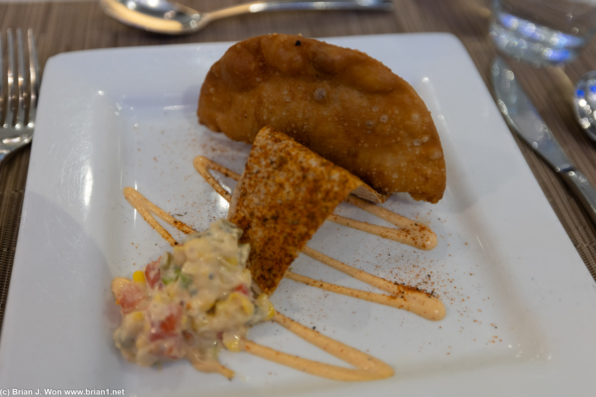 Crawfish pistolette. Kind of like empanada?