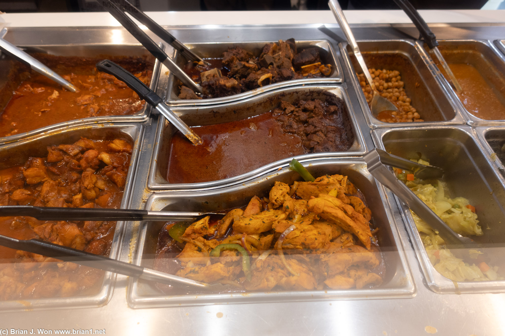 Chicken, beef, goat...