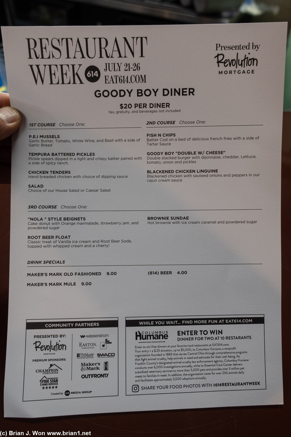 It's Restaurant Week here too?
