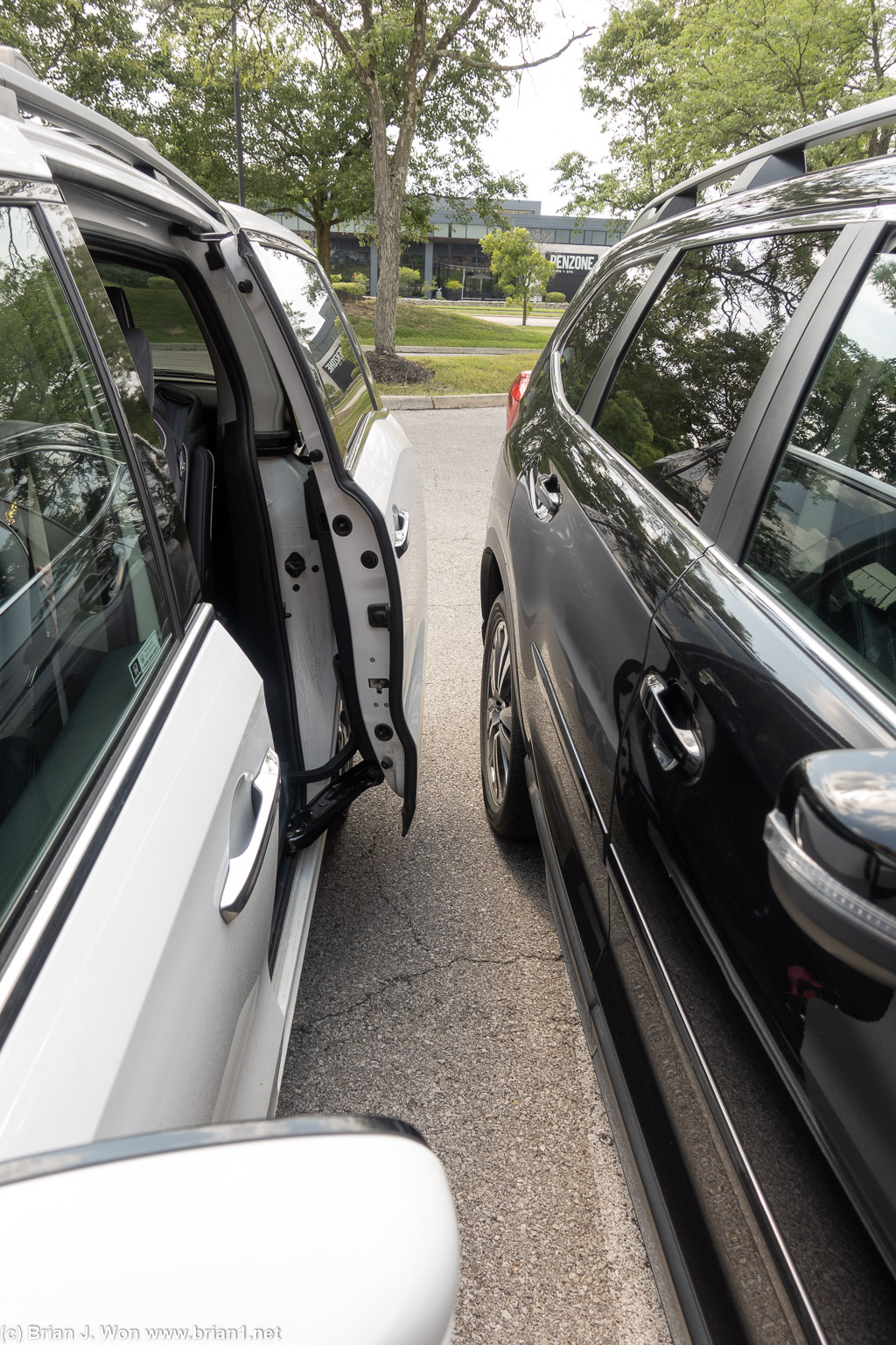 People park like a-holes here. Talking to you on the right.