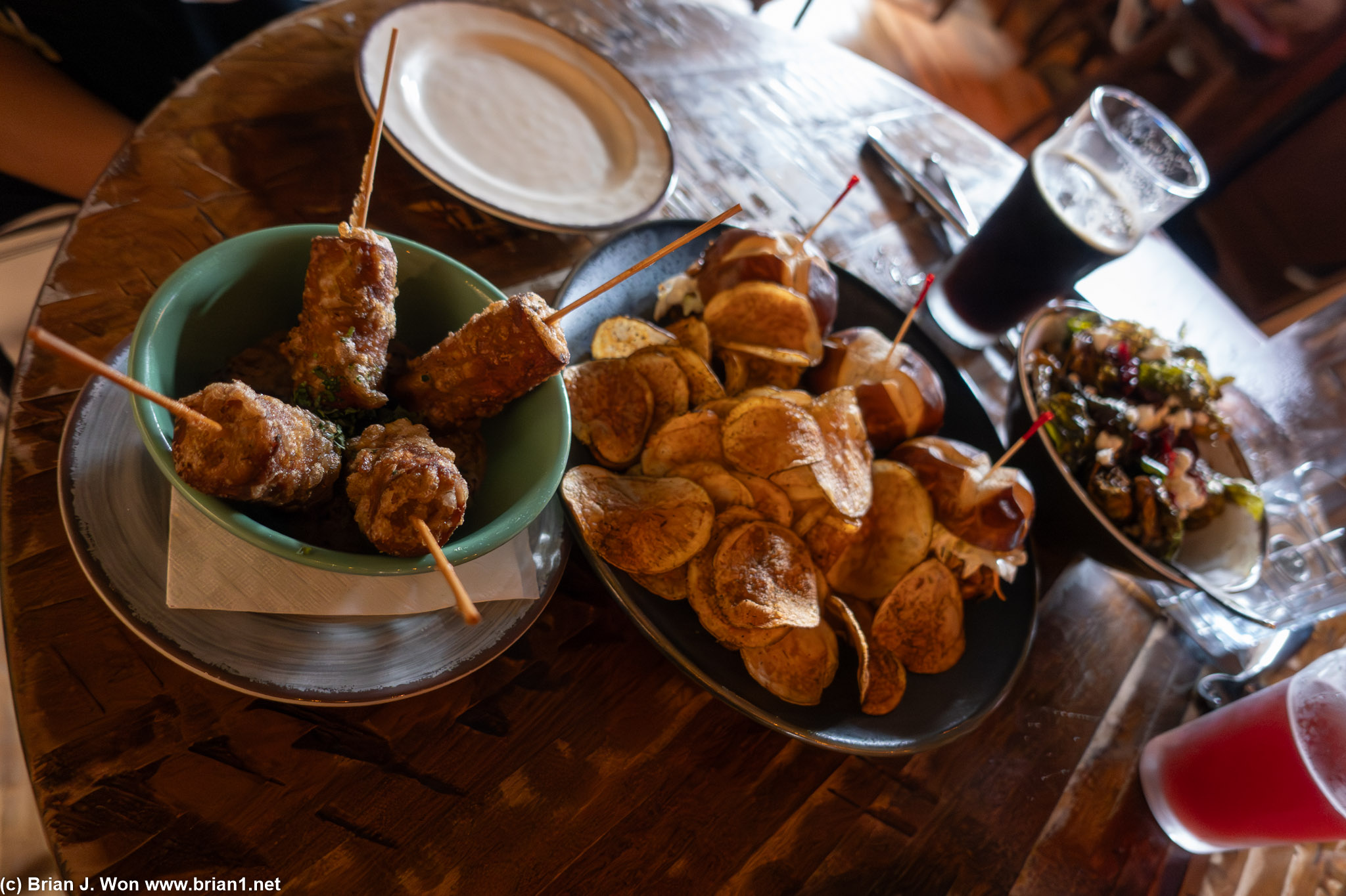 Arch City Tavern's happy hour spread.