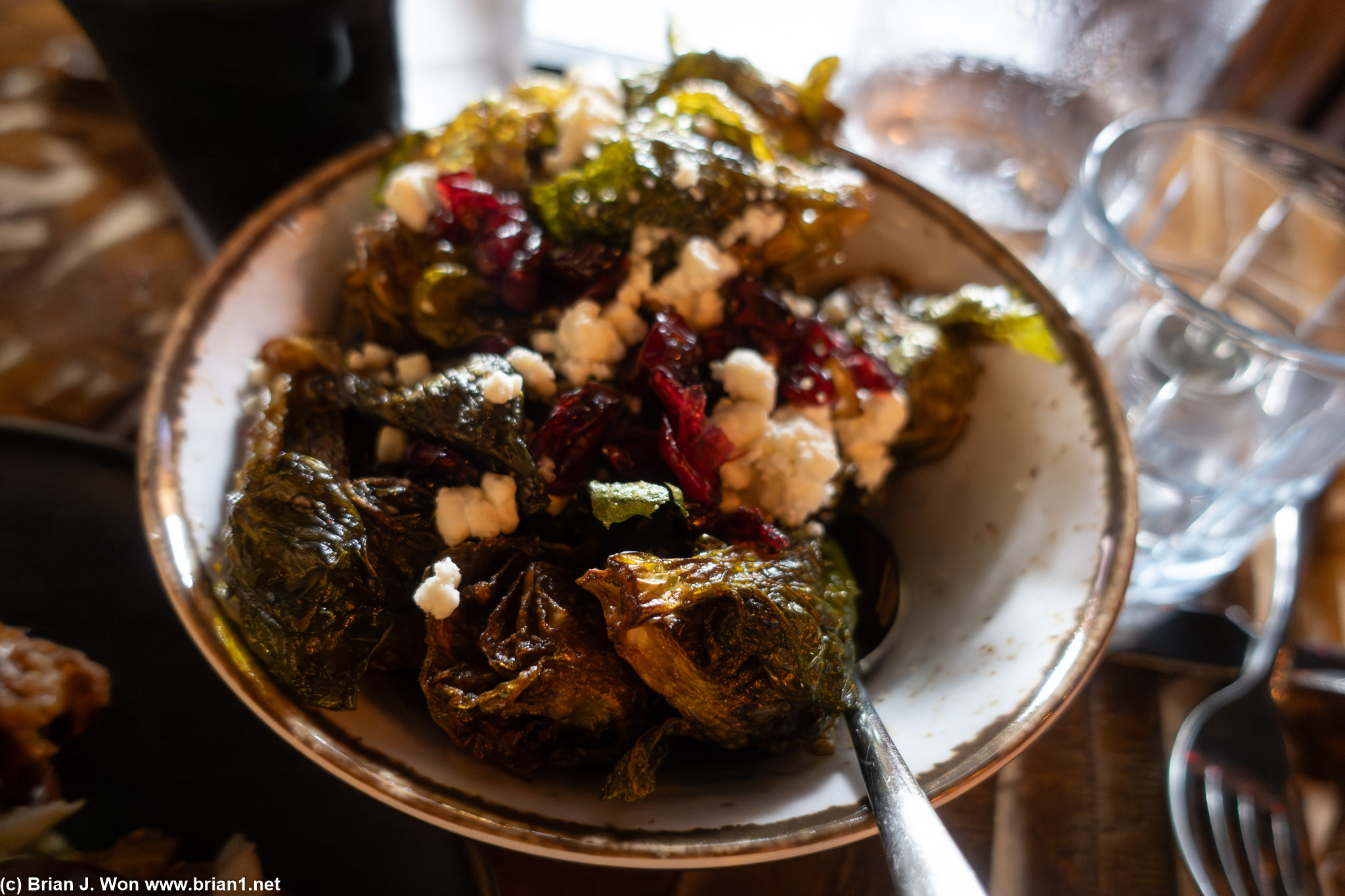 Brussels sprouts were good.