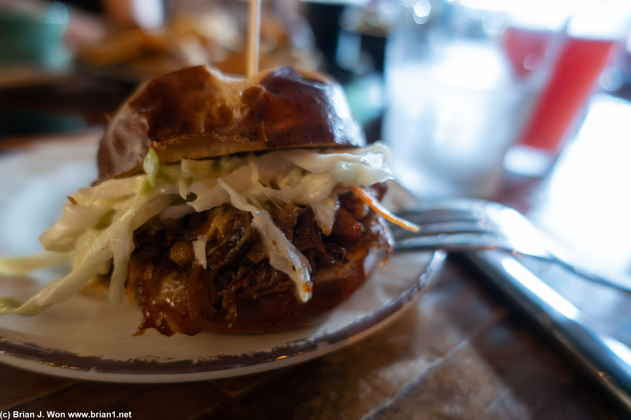 Pork sliders were okay.