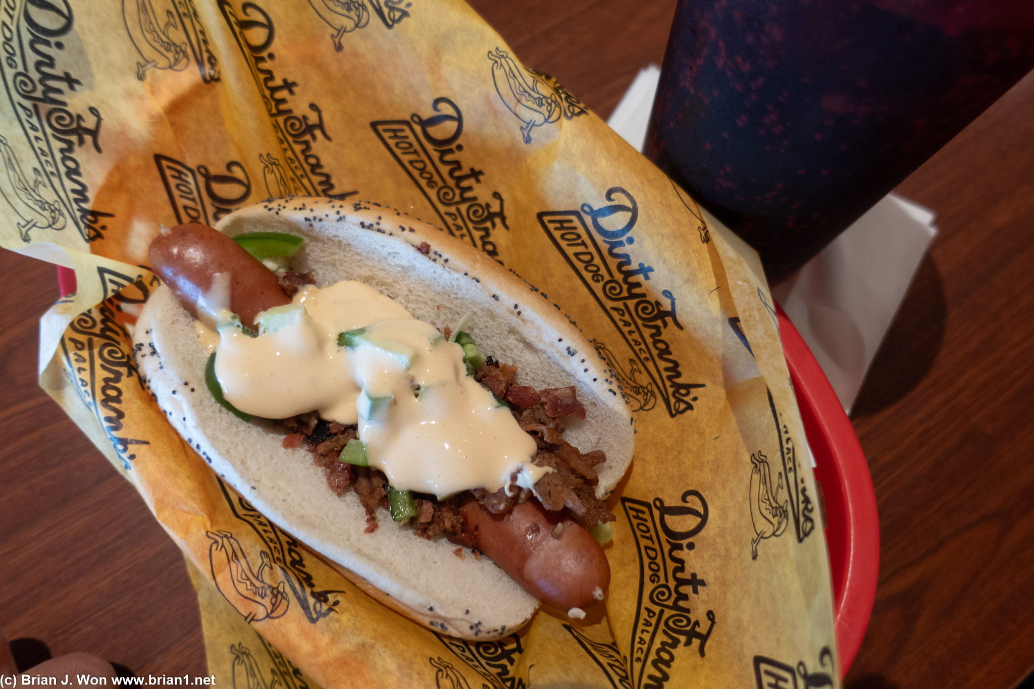 Puff the Magic Beef dog.