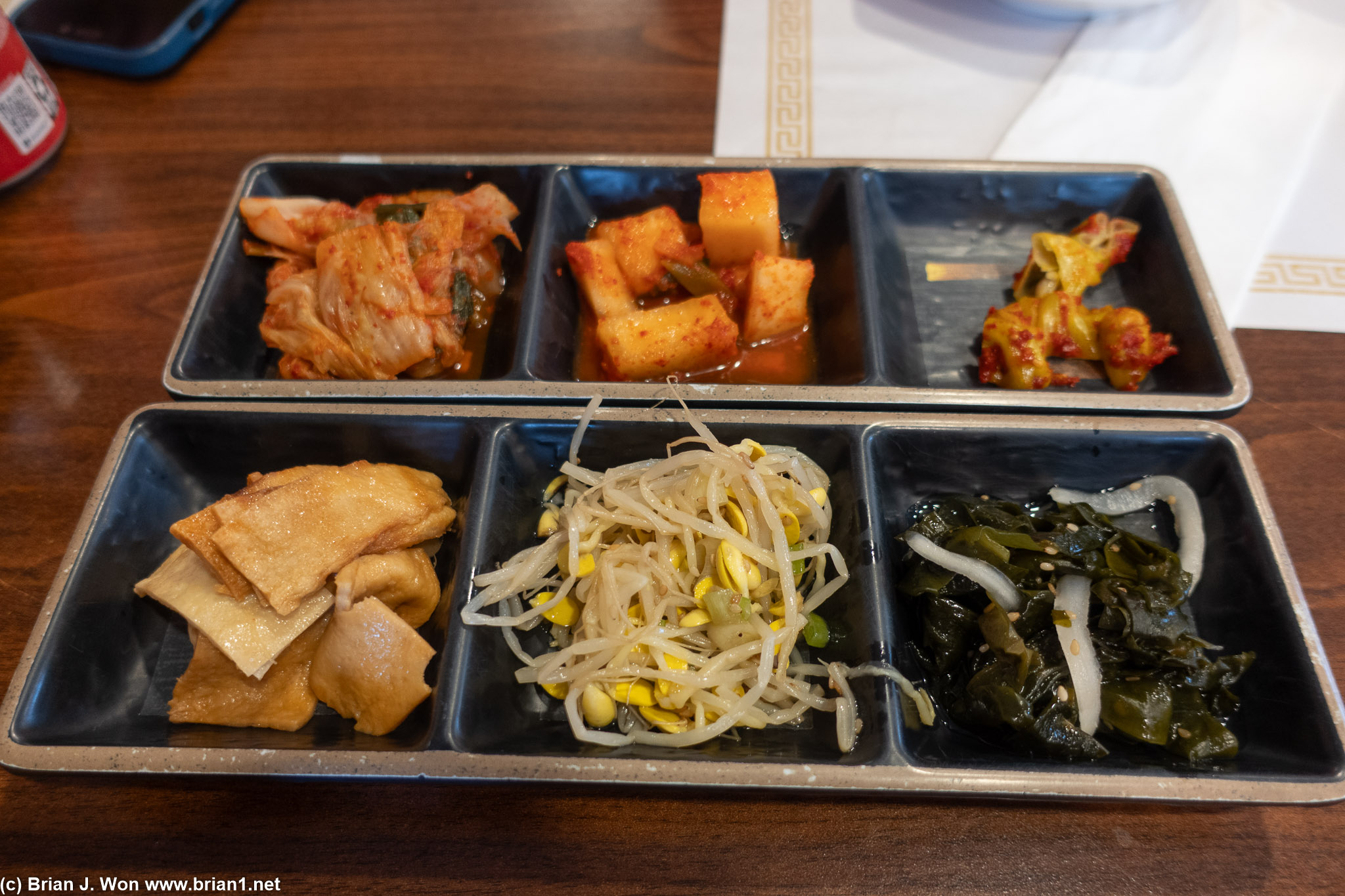 Banchan were okay.