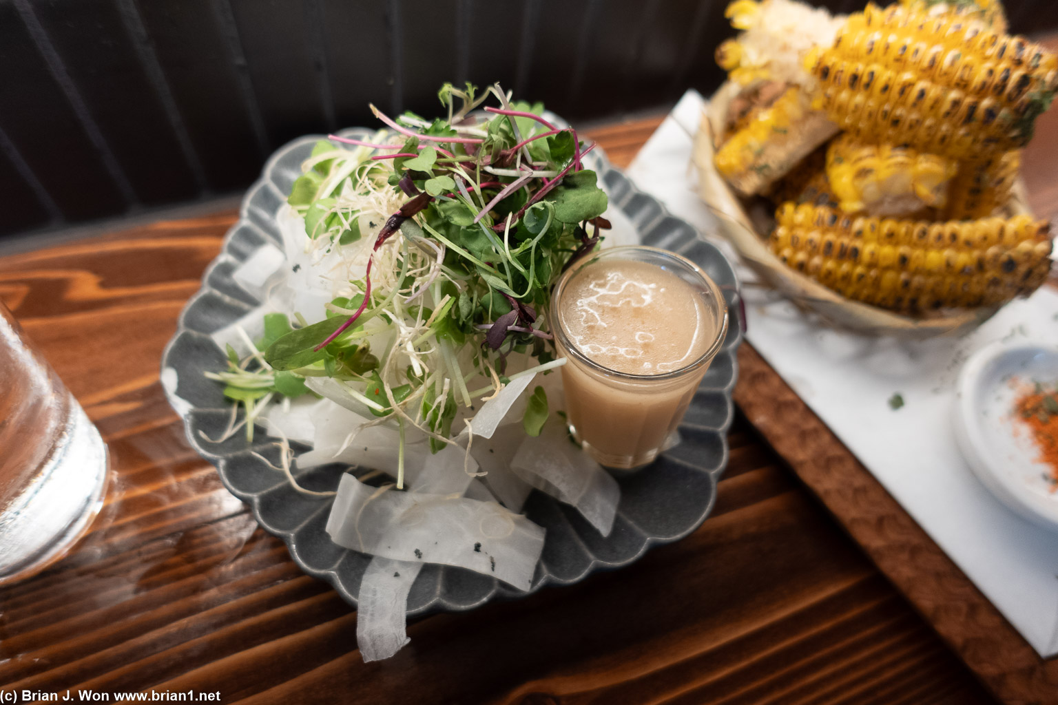 Daikon salad is exactly what you'd expect. Definitely needs dressing.
