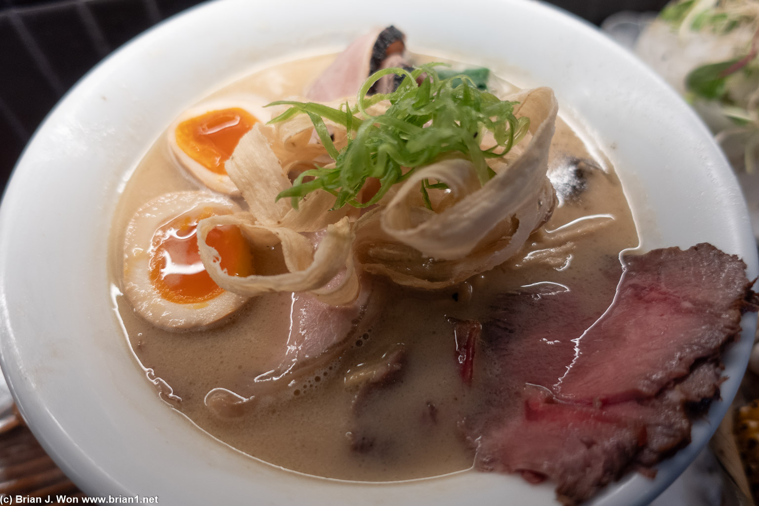Signature toripaitan close-up.