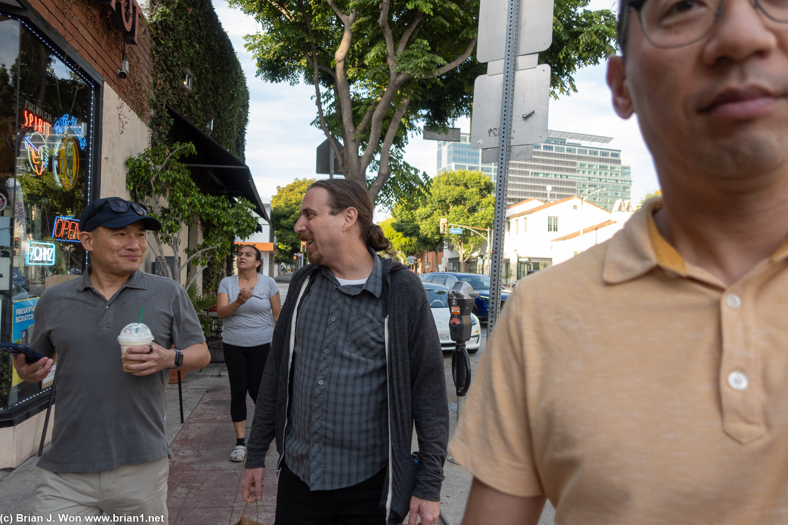 Strolling.