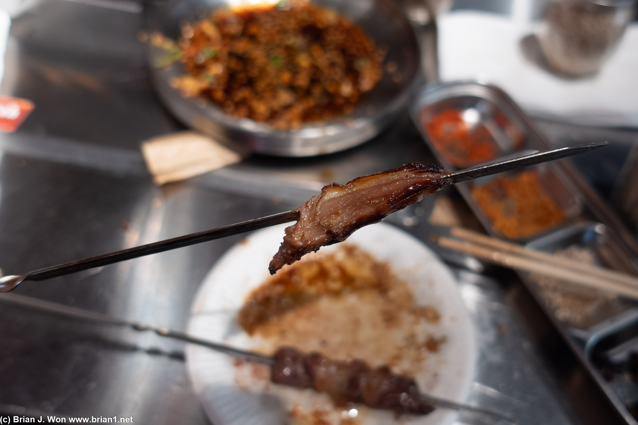 Duck tongue was okay.