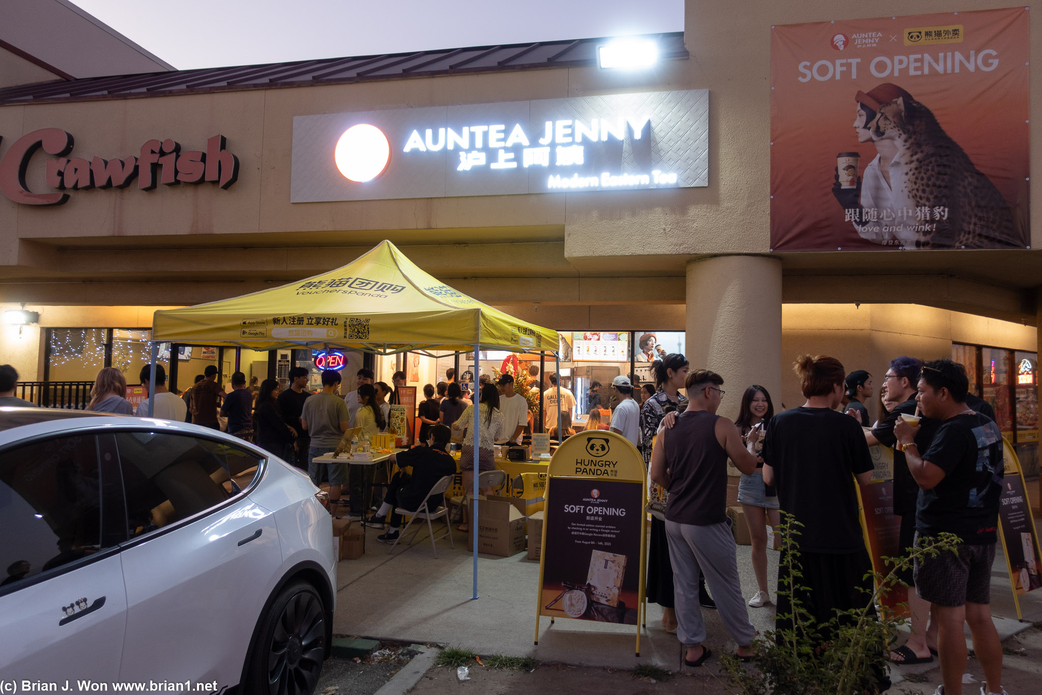 Auntea Jenny soft opening.