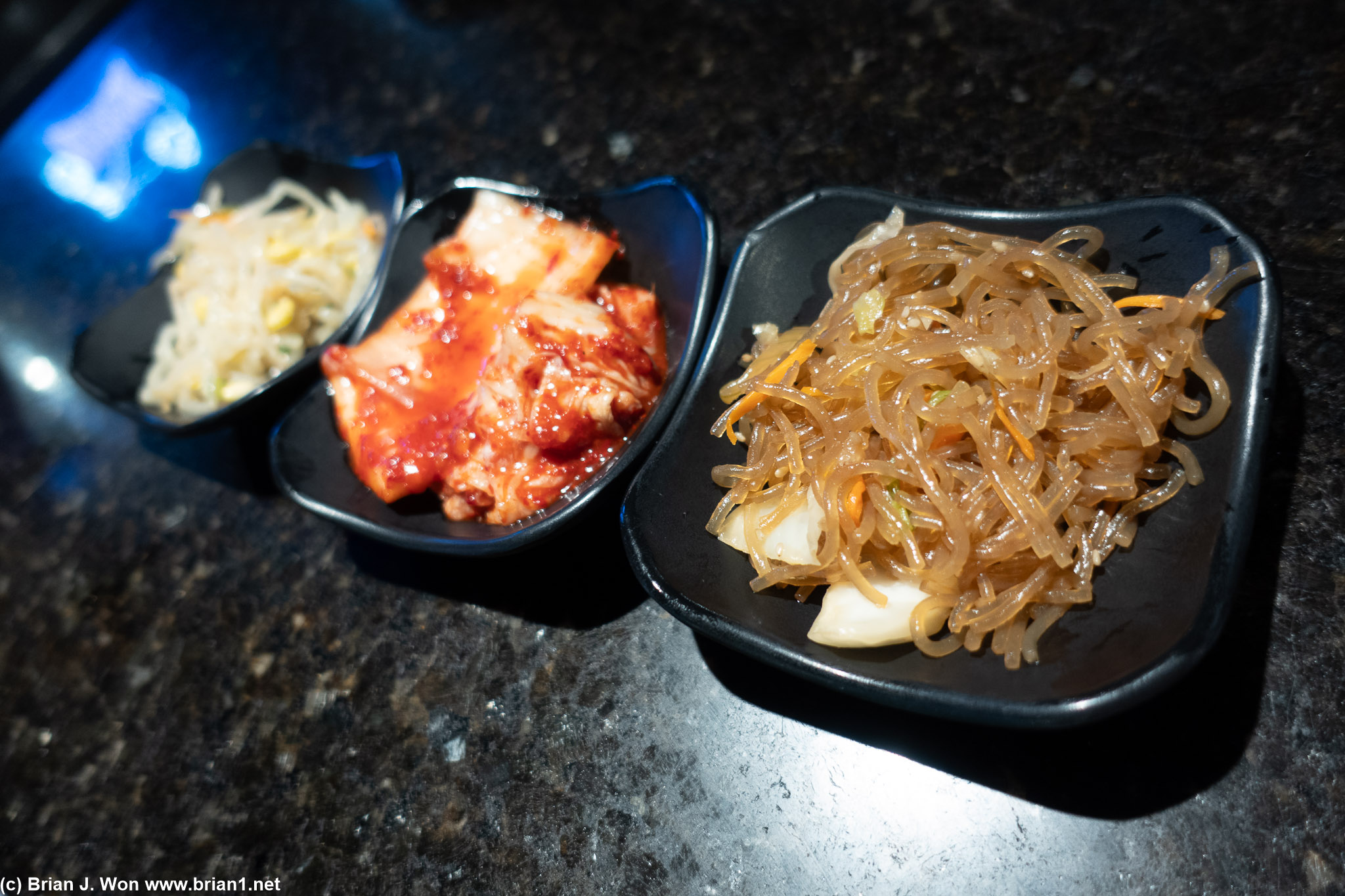 Banchan at Seoul Soul BBQ.