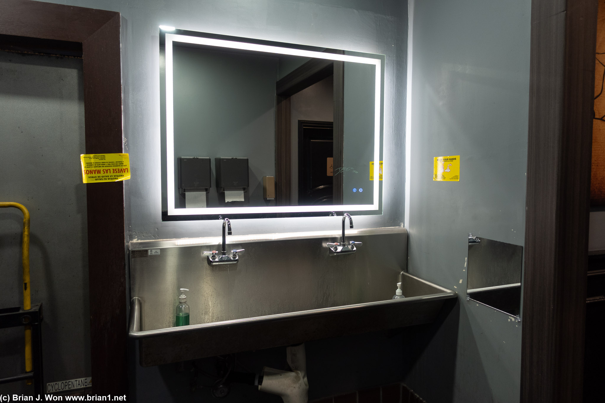 Sink in communal area is brilliant.