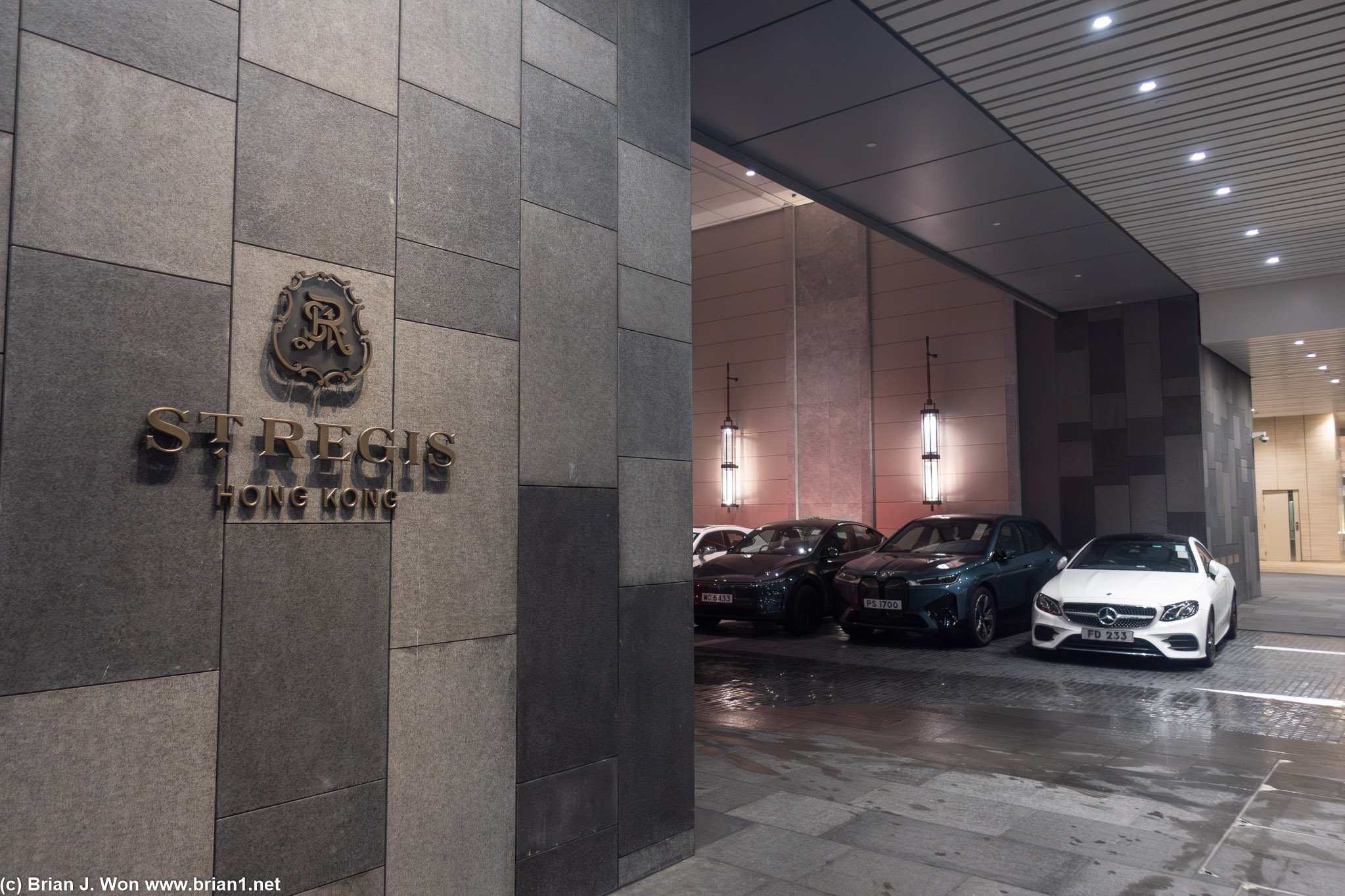 St. Regis Hong Kong driveway.