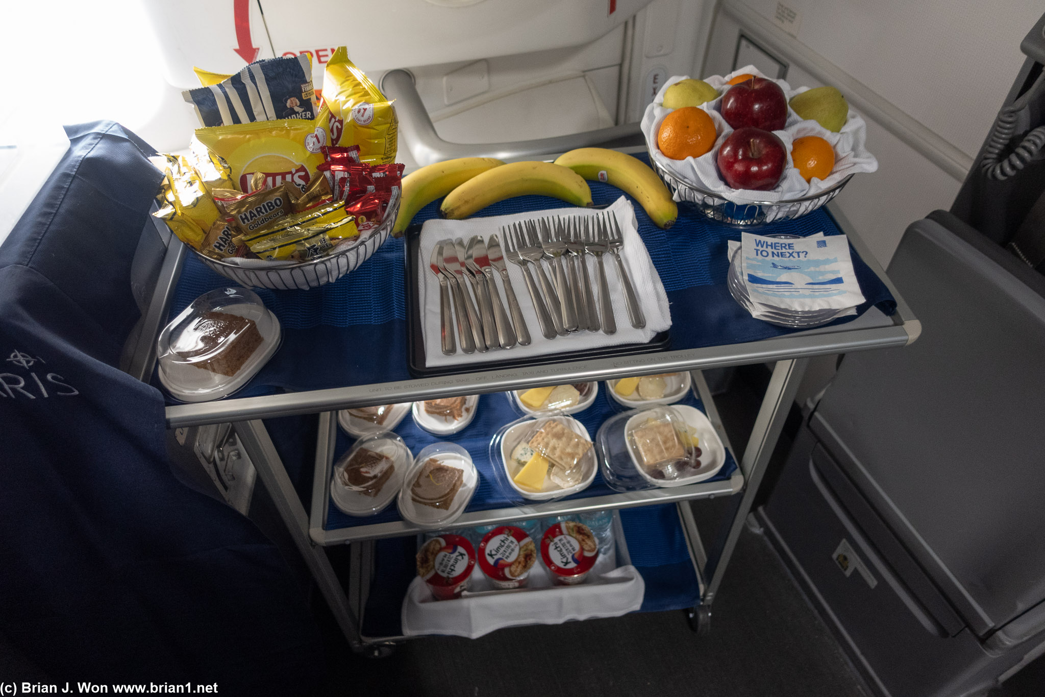 Beautiful job with the snack cart.