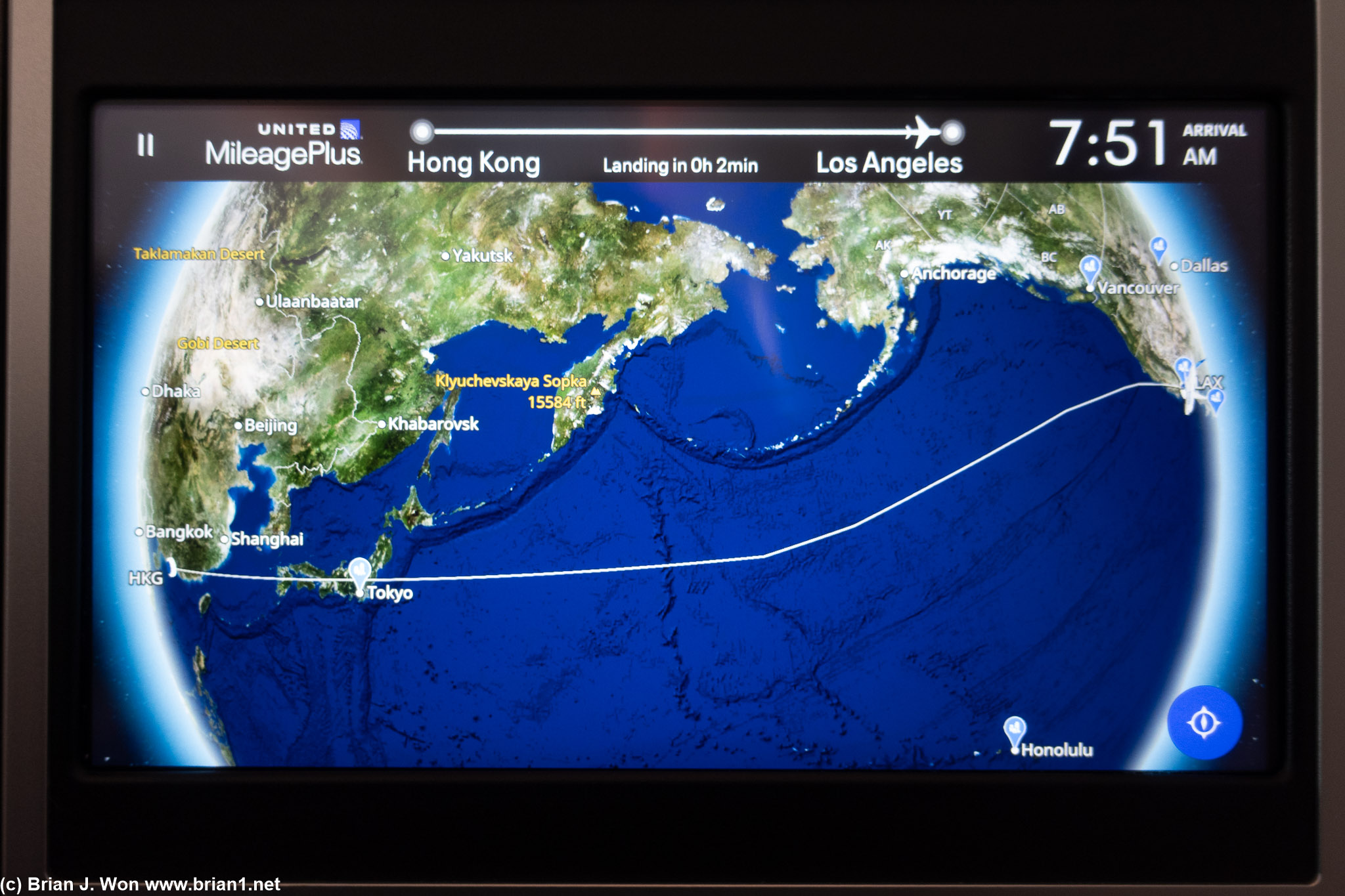 N29975 operating as UA 153, 13hr 12min actual flight time, 7,275 miles (IFE), 7,493 miles (Flightaware), 7,260 miles (great circle).