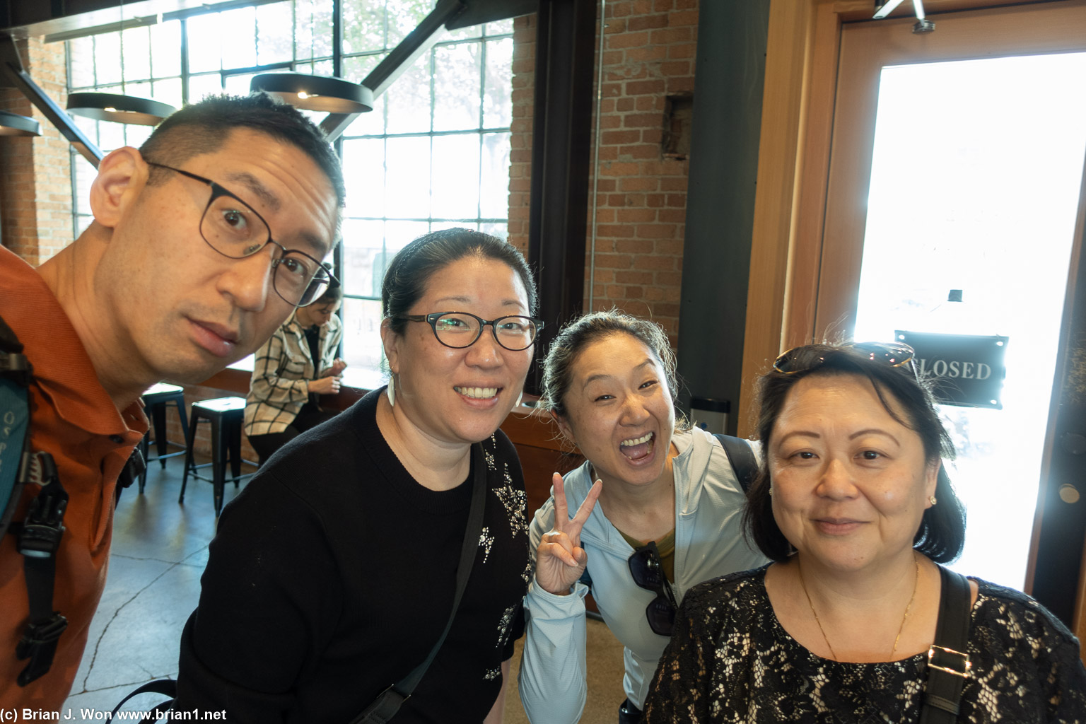 First selfie of the trip.
