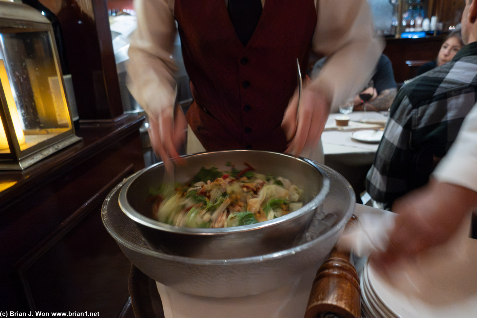Spinning salad.