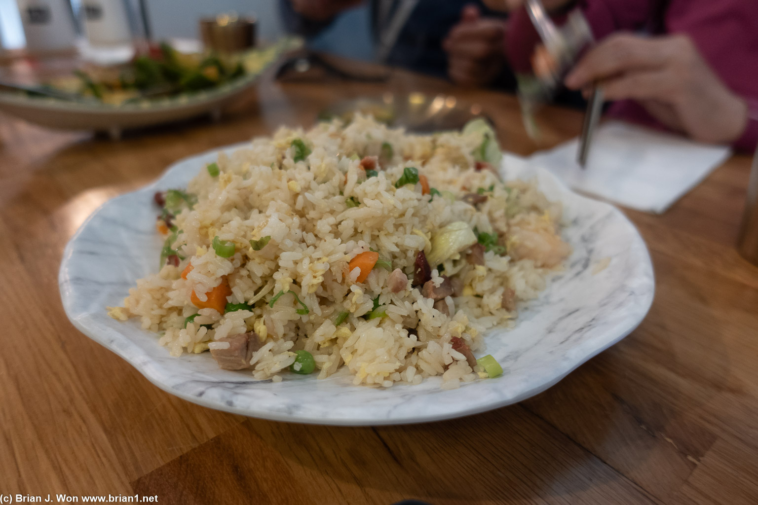 Ditto for the house special fried rice.