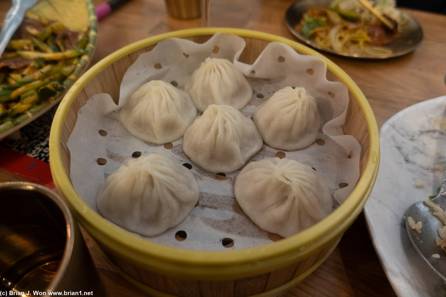 Regular xiao long bao. Both very good.