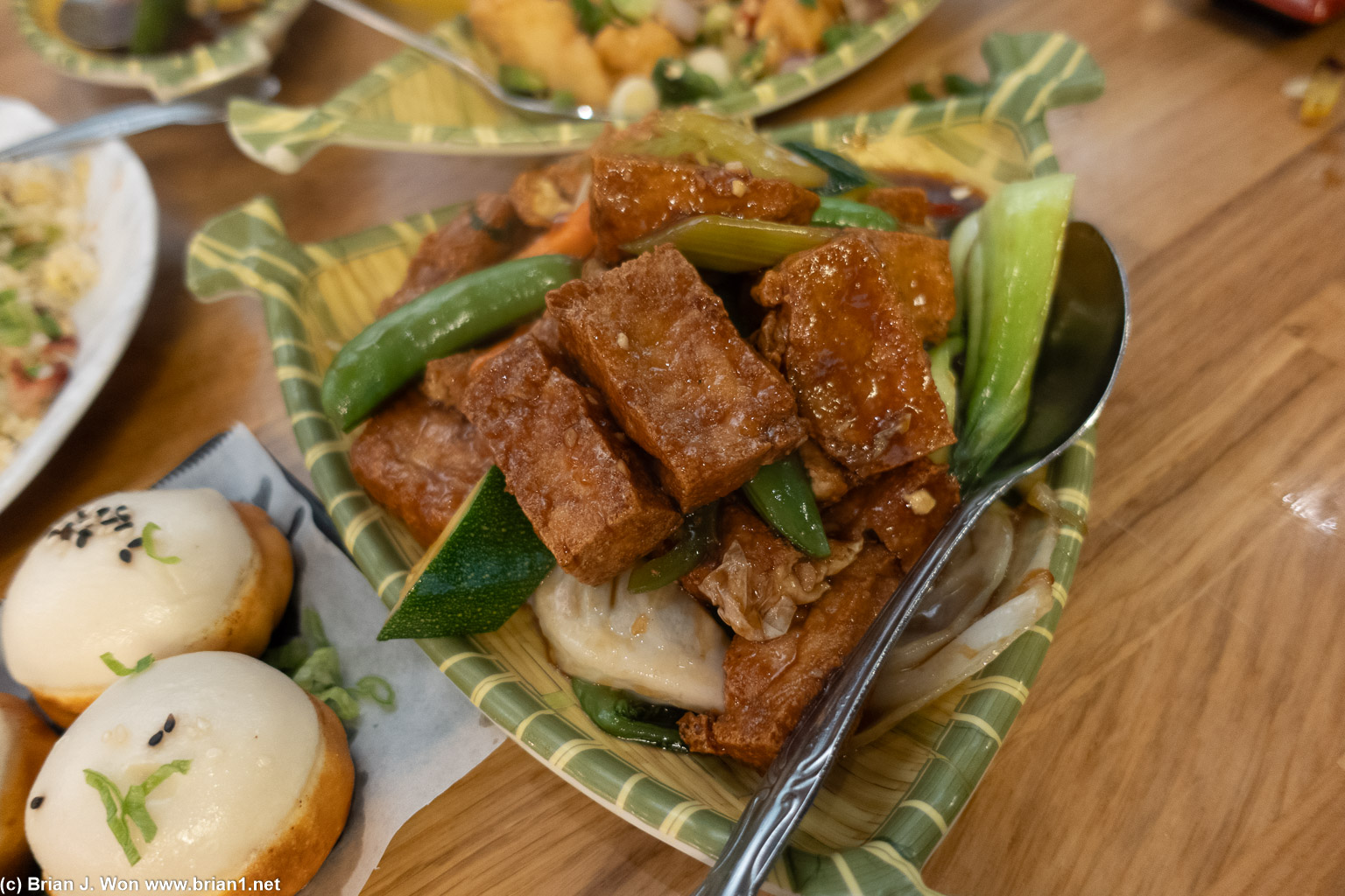 Fried tofu.
