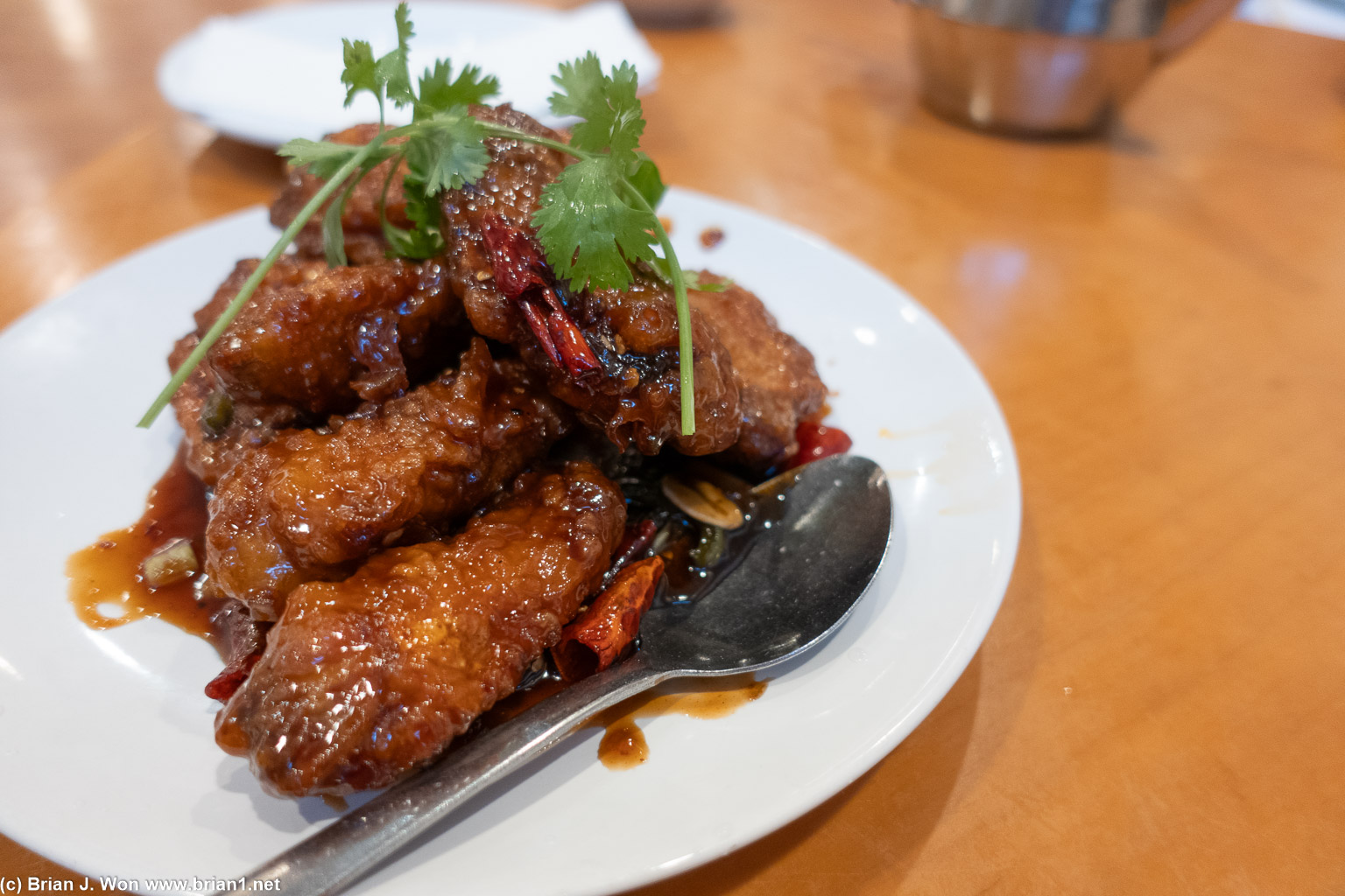 Chicken wings were delicious.