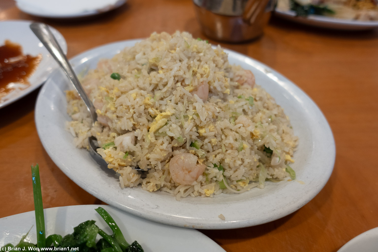 Seafood fried rice was nothing special.
