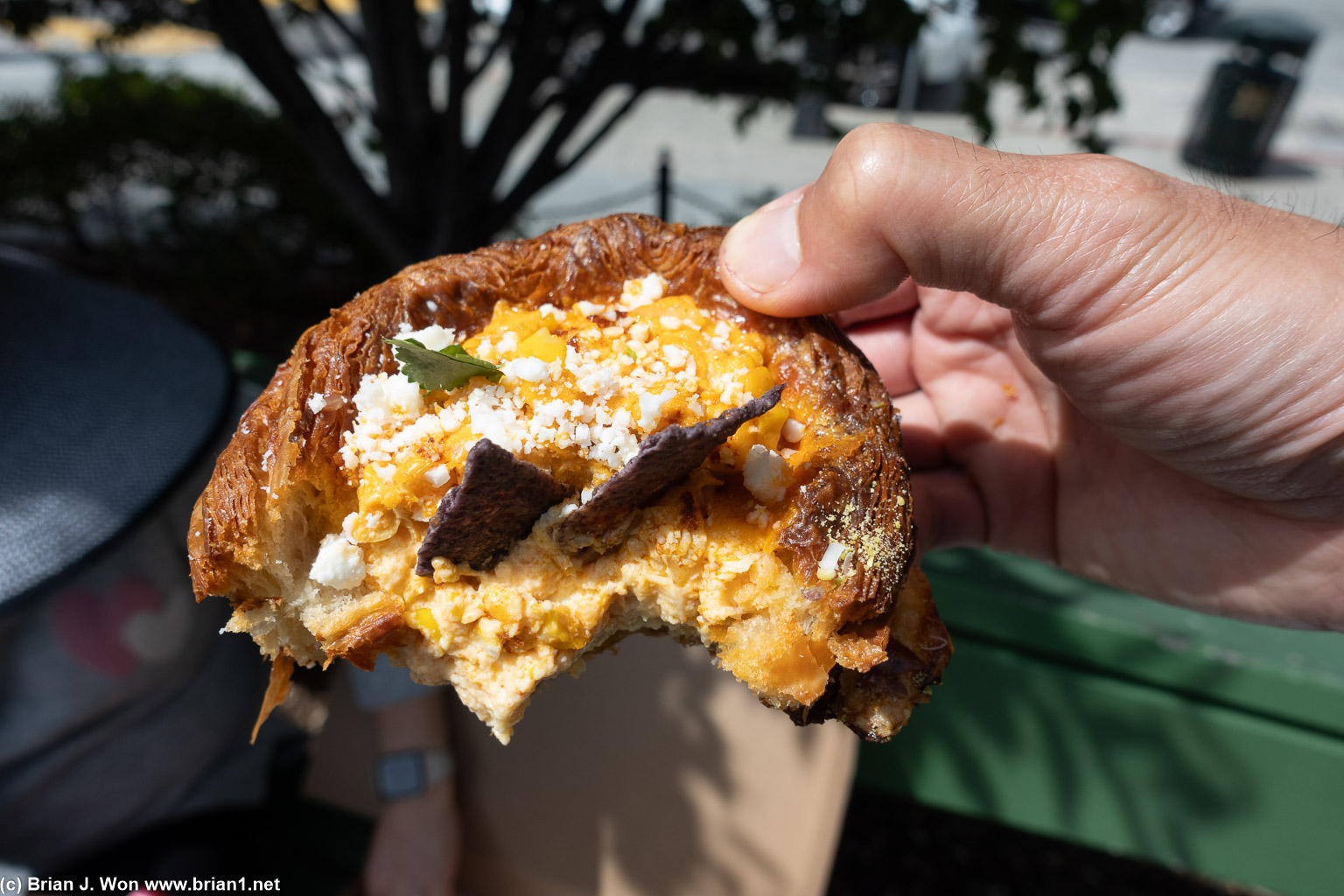 Elote corn quiche. Wow.
