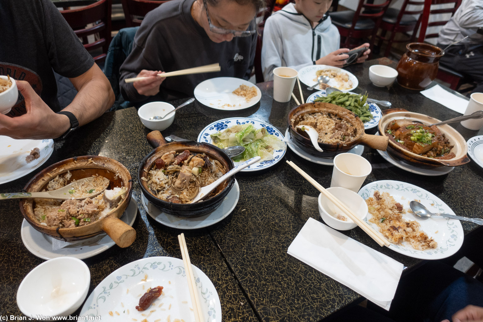 The spread.